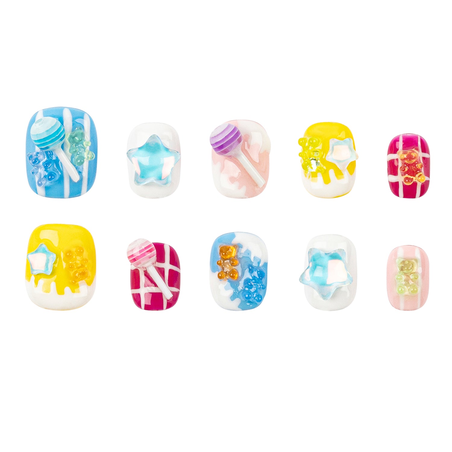 3H Luxury Handmade Press-on Nails - Candy Coat - 3H Nails