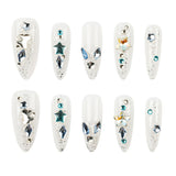 3H Luxury Handmade Press-on Nails - Midnight Spark - 3H Nails