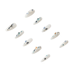 3H Luxury Handmade Press-on Nails - Midnight Spark - 3H Nails