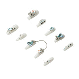 3H Luxury Handmade Press-on Nails - Crystal Blue Glam - 3H Nails