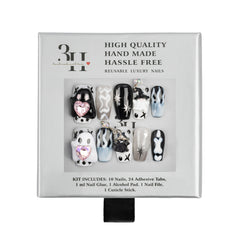3H Luxury Handmade Press-on Nails - Spooky Starlight - 3H Nails