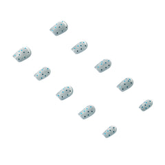 Handmade 3H Nails luxury press-on nails in design 1114, showcasing a stylish and elegant nail art on natural nails.