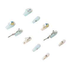 3H Luxury Handmade Press-on Nails - Crystal Butterfly - 3H Nails