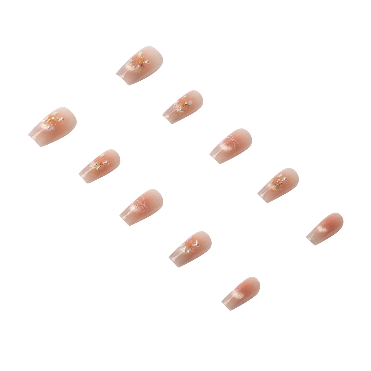 3H Luxury Handmade Press-on Nails - Rosy Glow