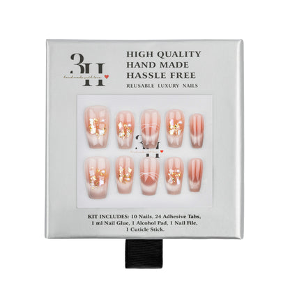 3H Luxury Handmade Press-on Nails - Rosy Glow