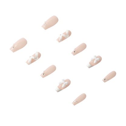 3H Luxury Handmade Press-on Nails - Blush Ballet