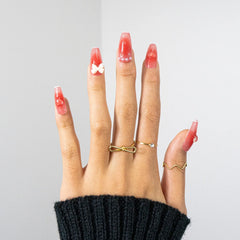 3H Luxury Handmade Press-on Nails - Rouge Bowtique Nails - 3H Nails