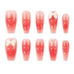 3H Luxury Handmade Press-on Nails - Rouge Bowtique Nails - 3H Nails
