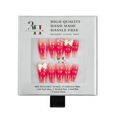 3H Luxury Handmade Press-on Nails - Rouge Bowtique Nails - 3H Nails