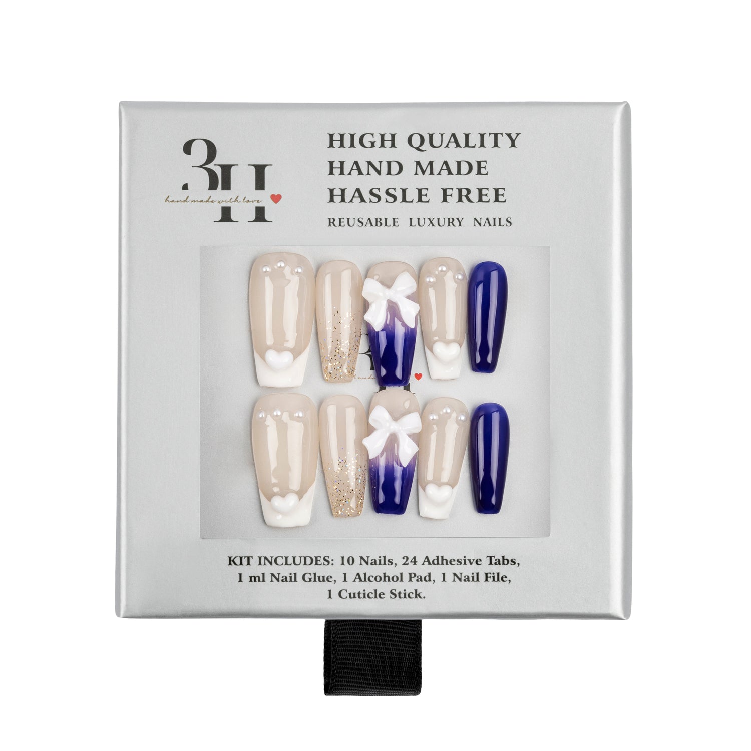 3H Luxury Handmade Press-on Nails - Winter Wonderland - 3H Nails