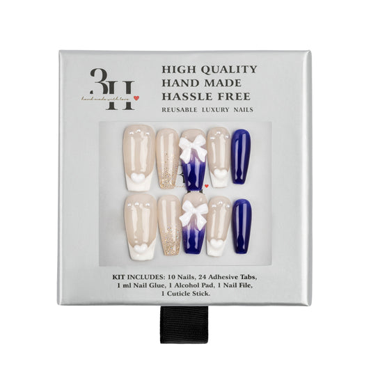 3H Luxury Handmade Press-on Nails - Winter Wonderland