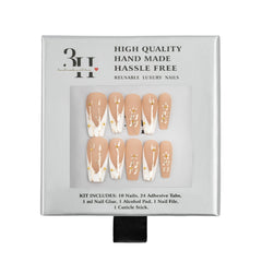 3H Luxury Handmade Press-on Nails - Fall Fields - 3H Nails