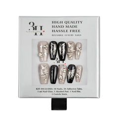3H Luxury Handmade Press-on Nails - Mystic Butterfly - 3H Nails