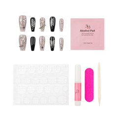 3H Luxury Handmade Press-on Nails - Mystic Butterfly - 3H Nails