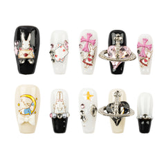 3H Luxury Handmade Press-on Nails - Whimsical Charm - 3H Nails