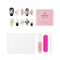 3H Luxury Handmade Press-on Nails - Whimsical Charm - 3H Nails