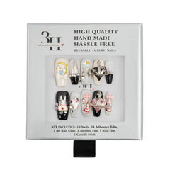 3H Luxury Handmade Press-on Nails - Whimsical Charm - 3H Nails