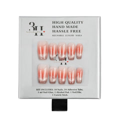 3H Luxury Handmade Press-on Nails - Classic Ombre Elegance - 3H Nails