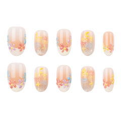 3H Luxury Handmade Press-on Nails - Pastel Petals - 3H Nails