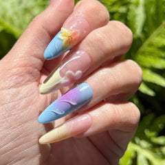 3H Luxury Handmade Press-on Nails - Cotton Candy Dream - 3H Nails