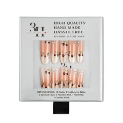 3H Luxury Handmade Press-on Nails - Cherry Bloom - 3H Nails