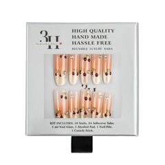 3H Luxury Handmade Press-on Nails - Cherry Bloom - 3H Nails