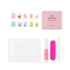 Handmade 3H Nails luxury press-on nails in a natural pink design, showcasing their sleek, polished appearance.