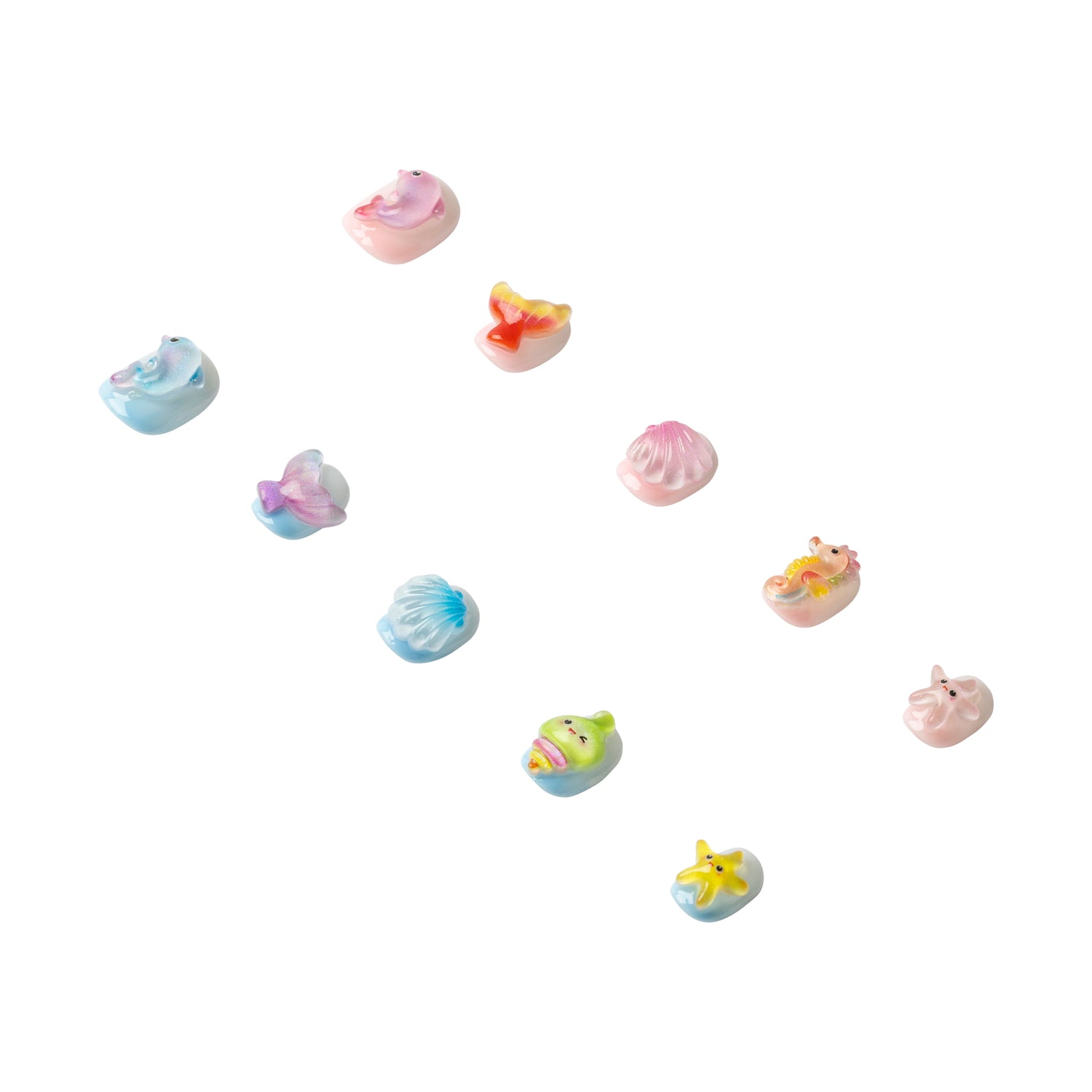 Handmade press-on nails from 3H Nails, featuring a stylish design on a natural nail shape, labeled as style 1423.