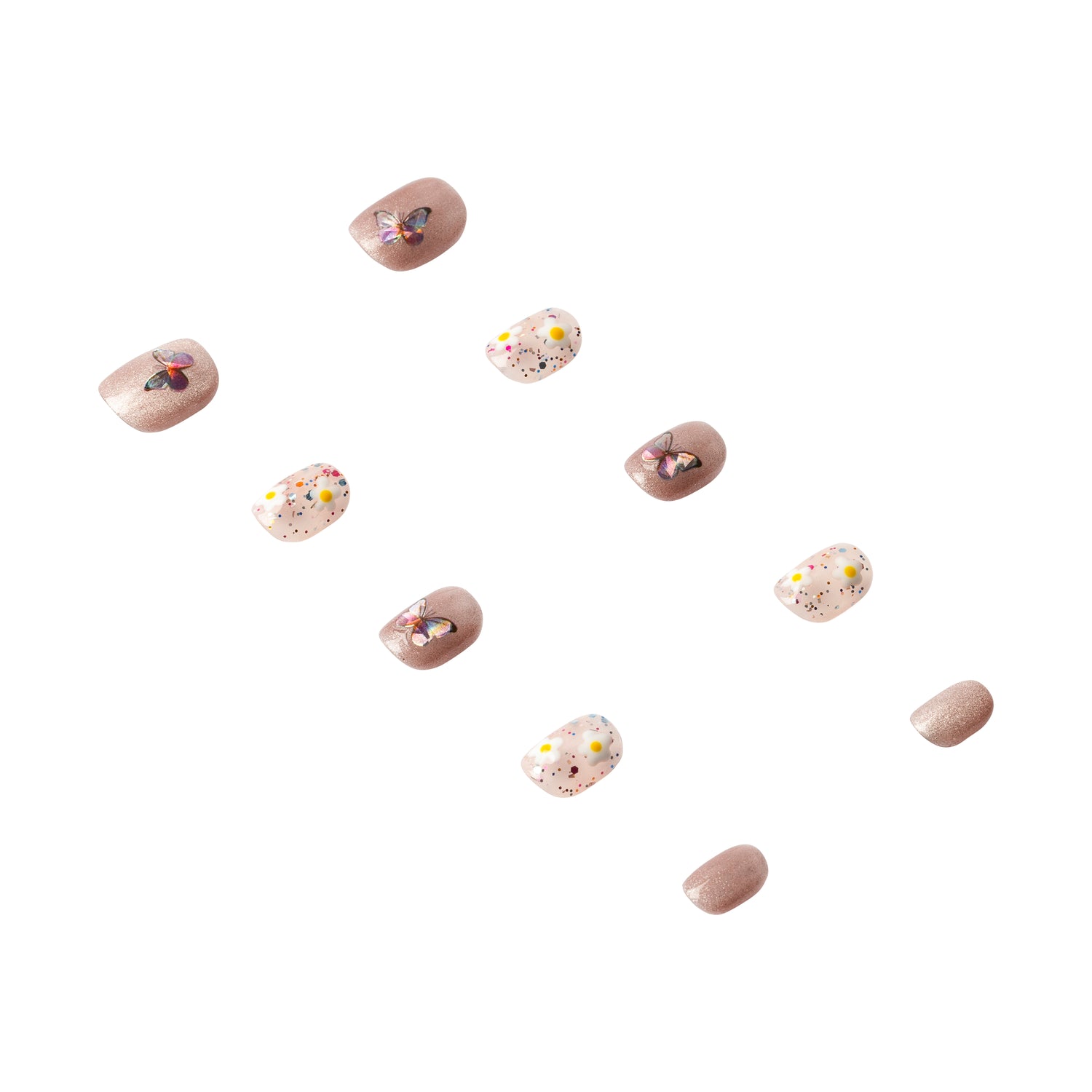 3H Luxury Handmade Press-on Nails - Daisy Dreams - 3H Nails