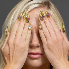 3H Luxury Handmade Press-on Nails - Crown Jewels - 3H Nails