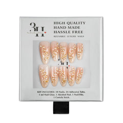 3H Luxury Handmade Press-on Nails - Moonlit Kiss - 3H Nails
