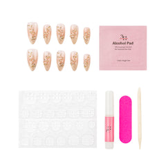 3H Luxury Handmade Press-on Nails - Moonlit Kiss - 3H Nails