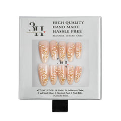 3H Luxury Handmade Press-on Nails - Moonlit Kiss - 3H Nails