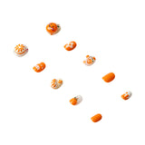 Handmade 3H Nails 3H Luxury Press-on Nails in style 1434, showcasing elegant nail tips and detailed design on natural nails.