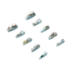 3H Luxury Handmade Press-on Nails - Arctic Jewel - 3H Nails