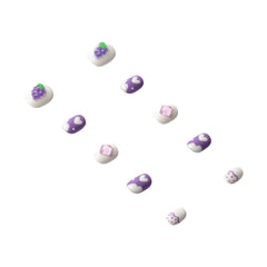 Handmade press-on nails by 3H Nails, featuring a stylish design with a natural finish, perfect for quick, elegant manicures.