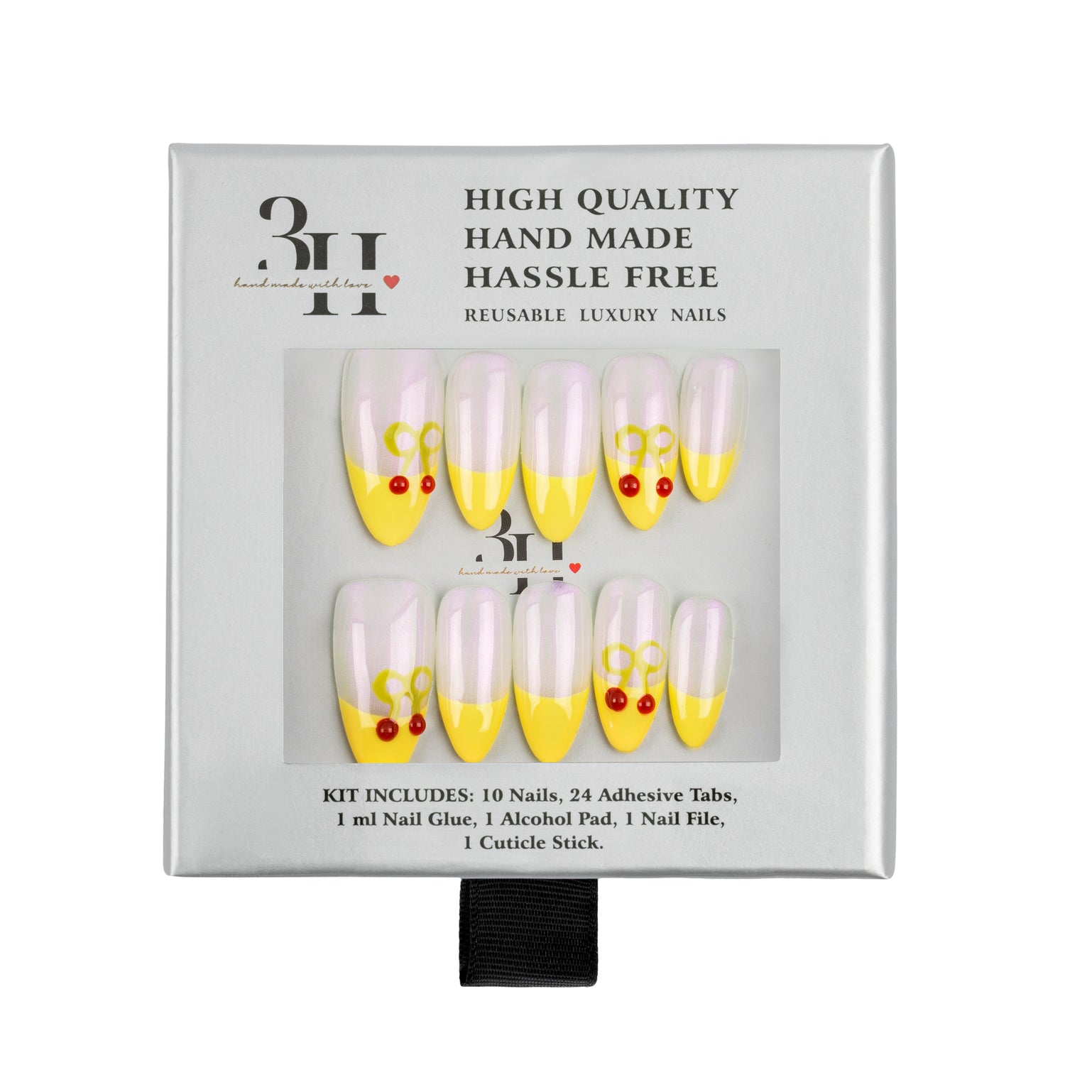 3H Luxury Handmade Press-on Nails - Cherry Pop - 3H Nails