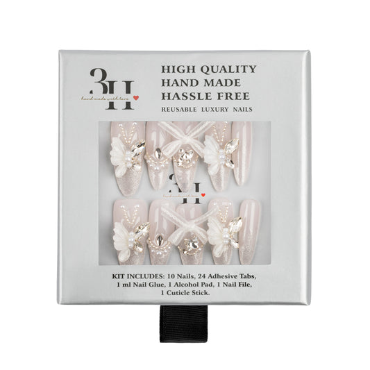 3H Luxury Handmade Press-on Nails - Ethereal Wings