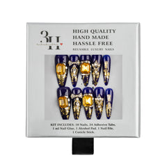 3H Luxury Handmade Press-on Nails - Empire Gold - 3H Nails