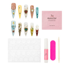 3H Luxury Handmade Press-on Nails - Majestic Fantasy - 3H Nails