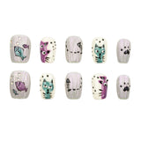 Handmade 3H Nails luxury press-on nails in a natural pink design with elegant detailing, perfect for stylish manicures.