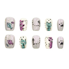 Handmade 3H Nails luxury press-on nails in a natural pink design with elegant detailing, perfect for stylish manicures.