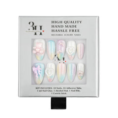 3H Luxury Handmade Press-on Nails - Pastel Aura - 3H Nails