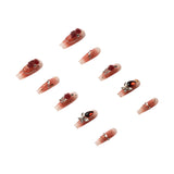 3H Luxury Handmade Press-on Nails - Crimson Rose - 3H Nails