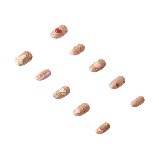 3H Luxury Handmade Press-on Nails - Celestial Heart