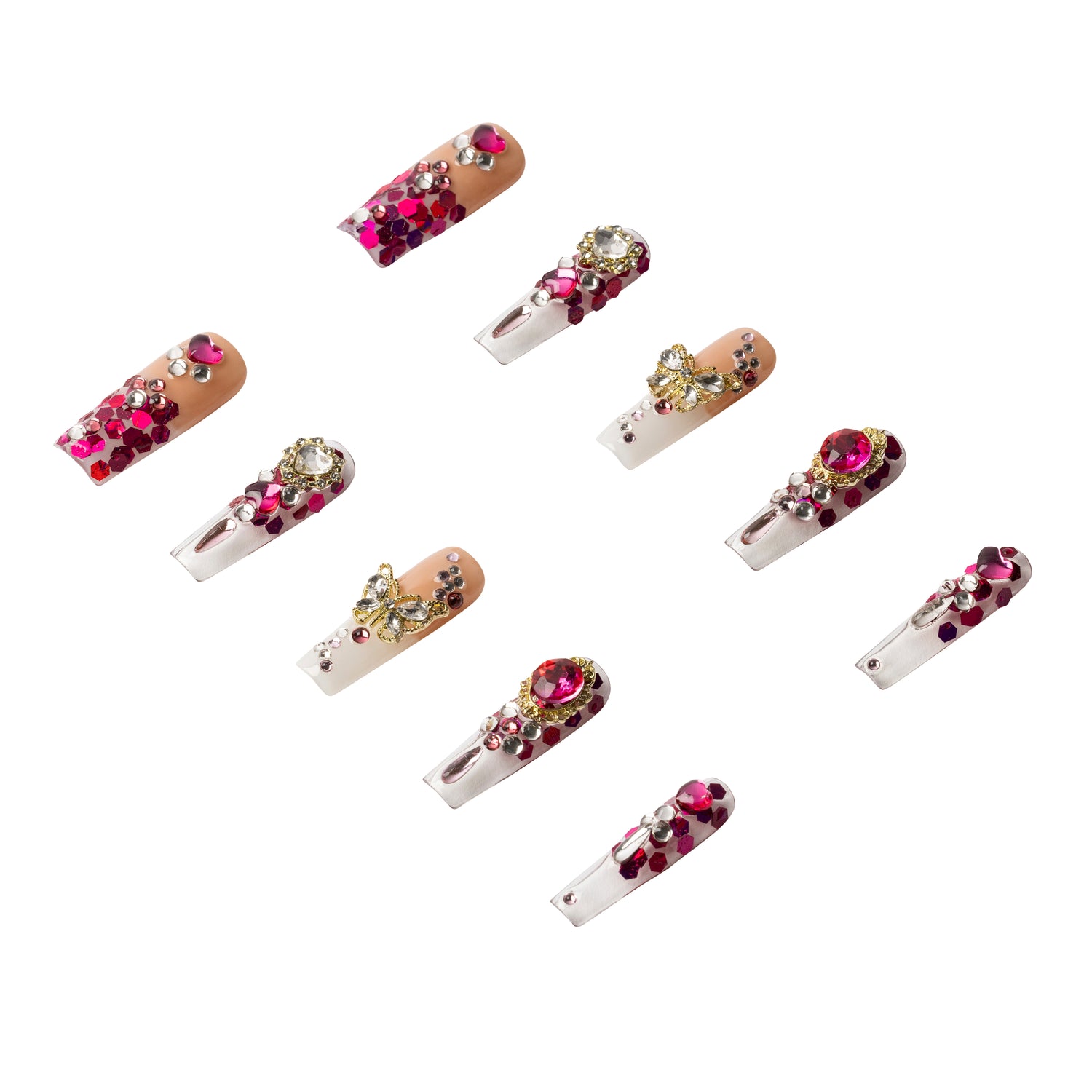 3H Luxury Handmade Press-on Nails - Hot Couture - 3H Nails