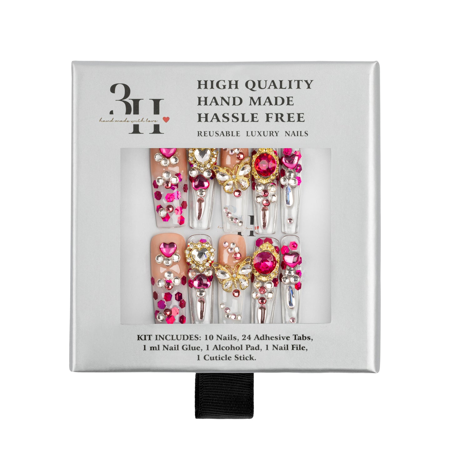 3H Luxury Handmade Press-on Nails - Hot Couture