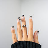 3H Luxury Handmade Press-on Nails - Gold Noir - 3H Nails