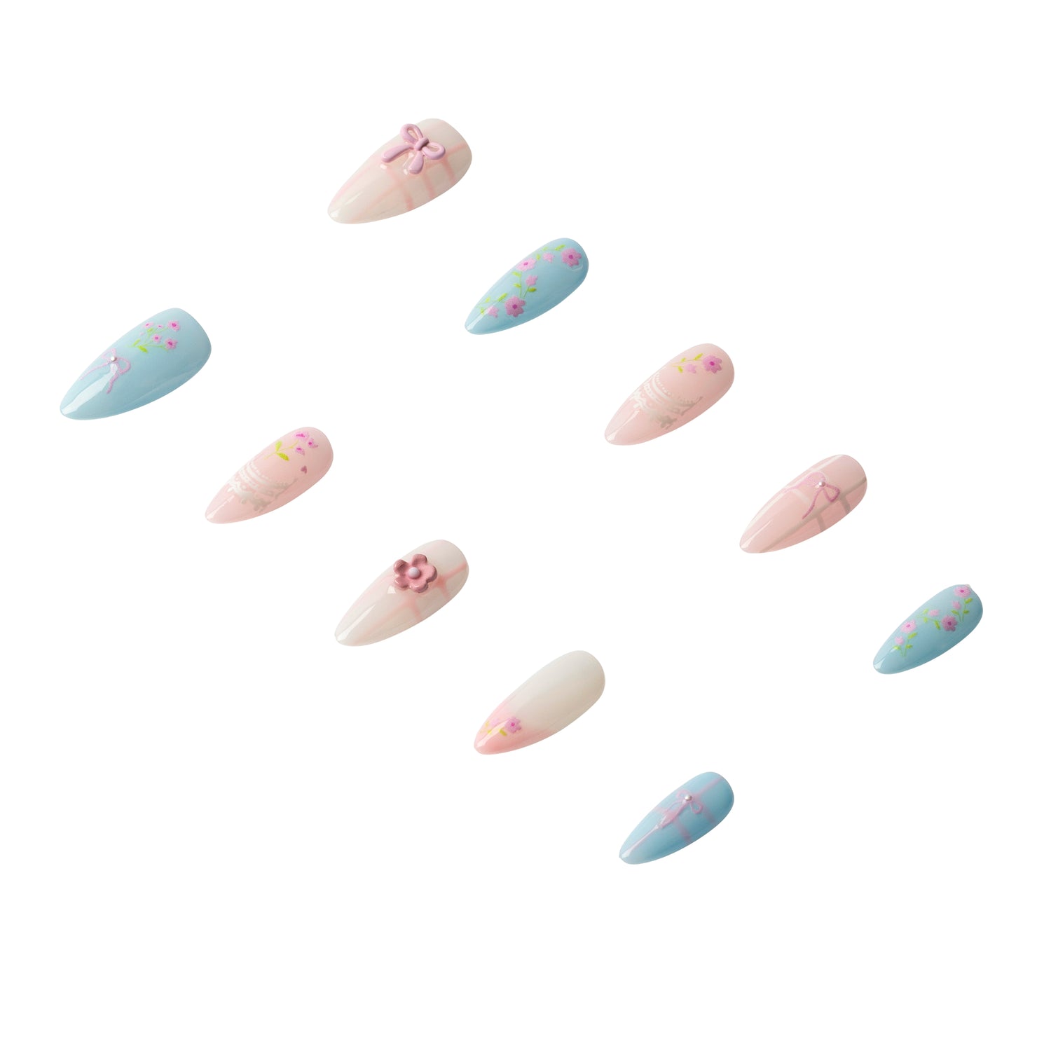 3H Luxury Handmade Press-on Nails - First Date