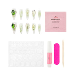 3H Luxury Handmade Press-on Nails - Garden Spell - 3H Nails